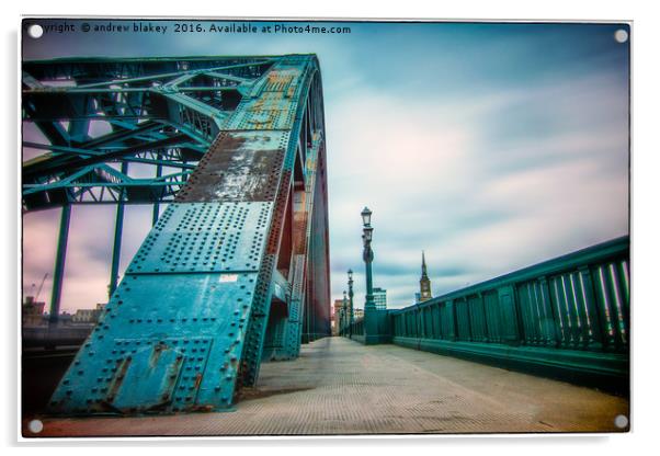 The Tyne Bridge Acrylic by andrew blakey