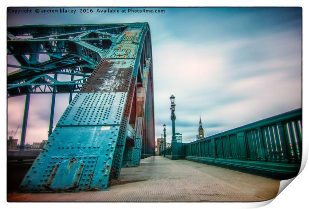 The Tyne Bridge Print by andrew blakey