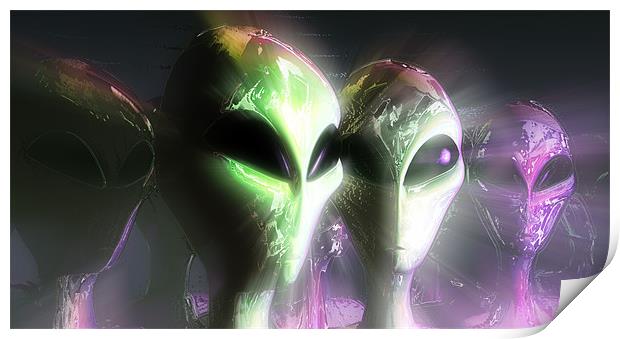 Alien Print by Ray Pritchard
