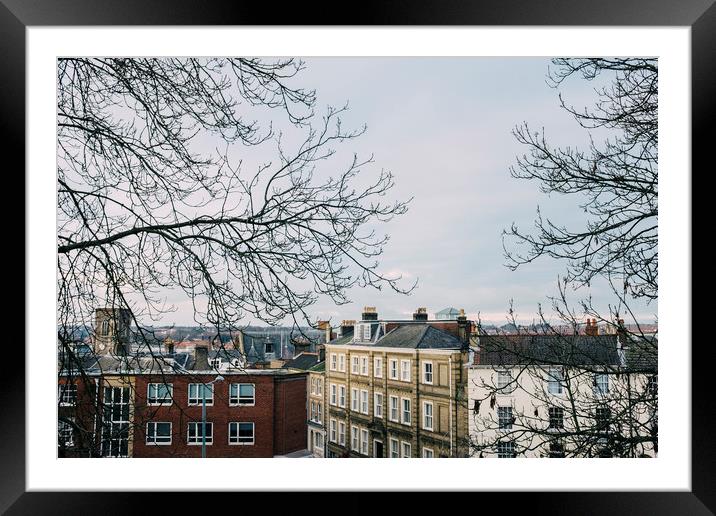 City buildings in Norwich. Norfolk, UK. Framed Mounted Print by Liam Grant