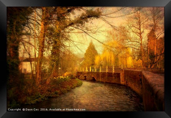 Early Morning in Shoreham Village Framed Print by Dawn Cox