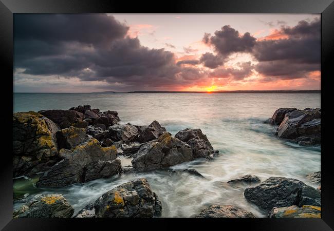 St Ives sunrise Framed Print by Michael Brookes