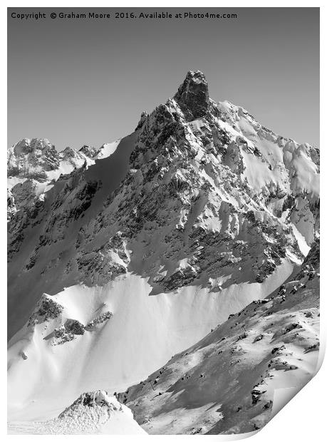 Aiguille du Fruit Print by Graham Moore