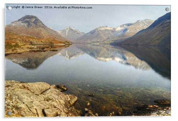 Wastwater, Lake District Acrylic by Jamie Green
