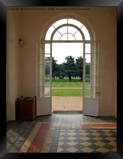 Doorway to the Garden Framed Print by Graham Custance
