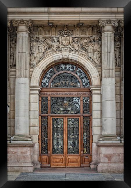 Glasgow City Chambers Entrance Framed Print by Antony McAulay