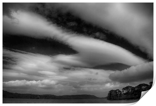 Clouds over Ulswater  Print by David French