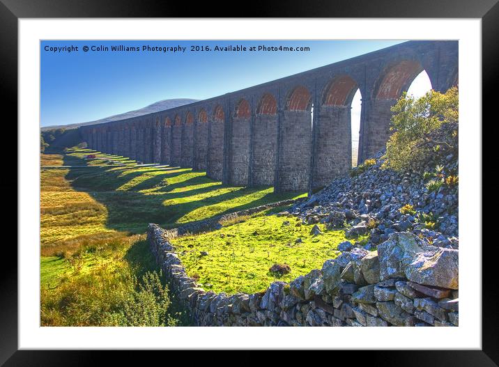 The Ribblehead Viaduct 7 Framed Mounted Print by Colin Williams Photography