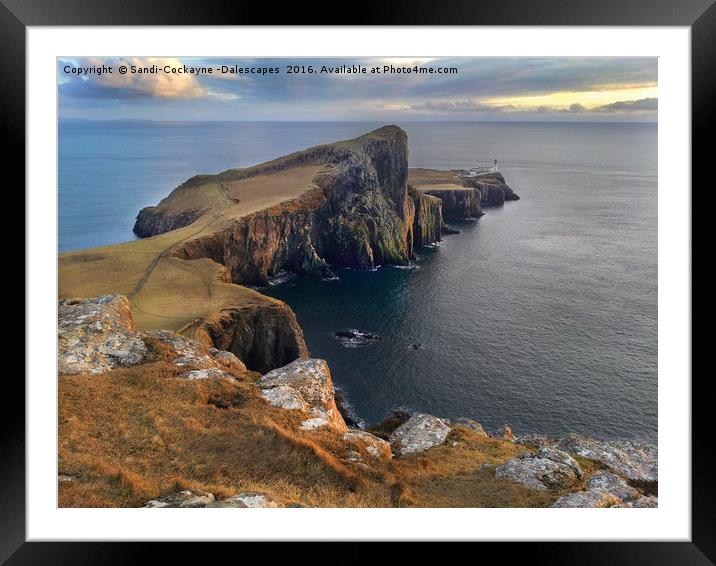 Neist Point,  Isle Of Skye Framed Mounted Print by Sandi-Cockayne ADPS