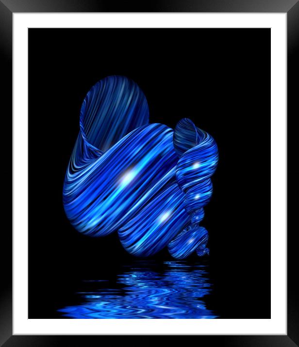 Blue Mussel Framed Mounted Print by Dagmar Giers