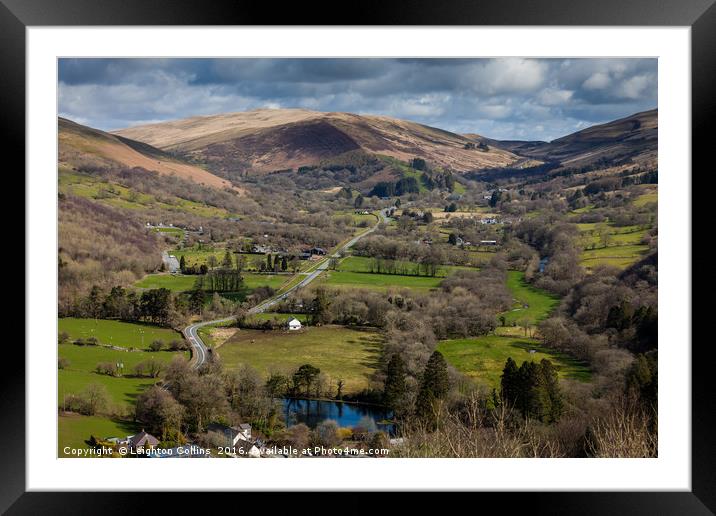 The Swansea Valley Framed Mounted Print by Leighton Collins