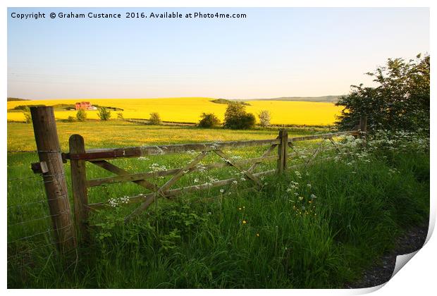 Countryside View Print by Graham Custance