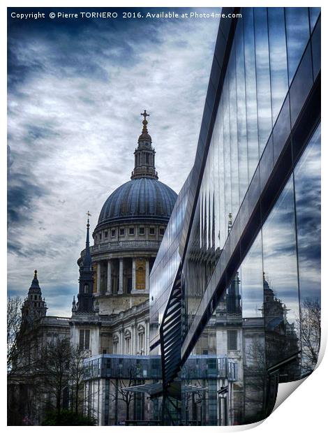 St Paul's cathedral Print by Pierre TORNERO