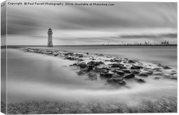 High tide at Perch Rock lighthouse in New Brighton Canvas Print by Paul Farrell Photography
