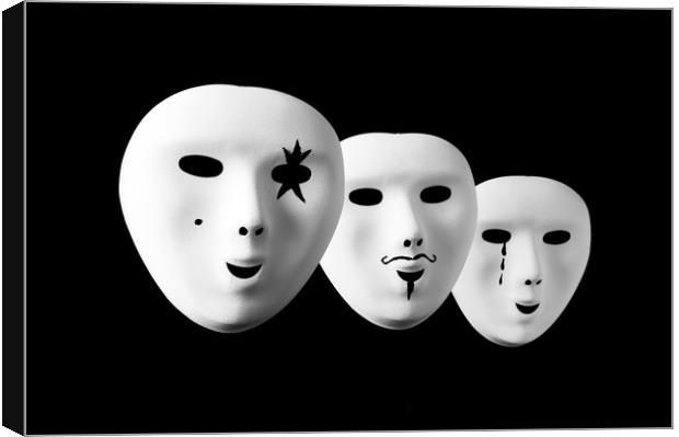 Masks Canvas Print by Paul Want