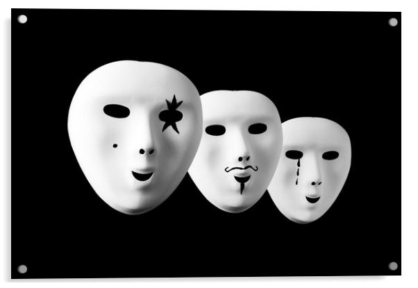 Masks Acrylic by Paul Want