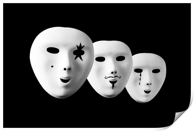 Masks Print by Paul Want