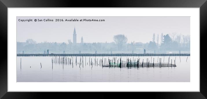 The View of Venice from Burano Framed Mounted Print by Ian Collins