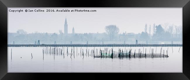 The View of Venice from Burano Framed Print by Ian Collins