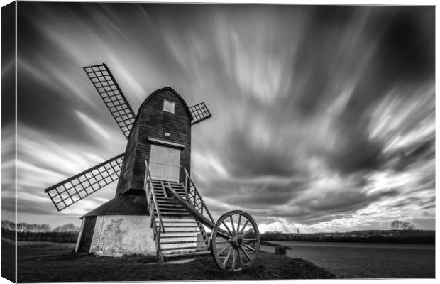 Pitstone Windmill Canvas Print by Simon West