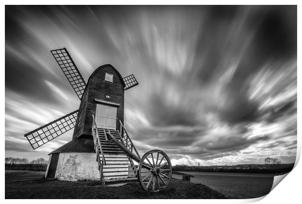 Pitstone Windmill Print by Simon West