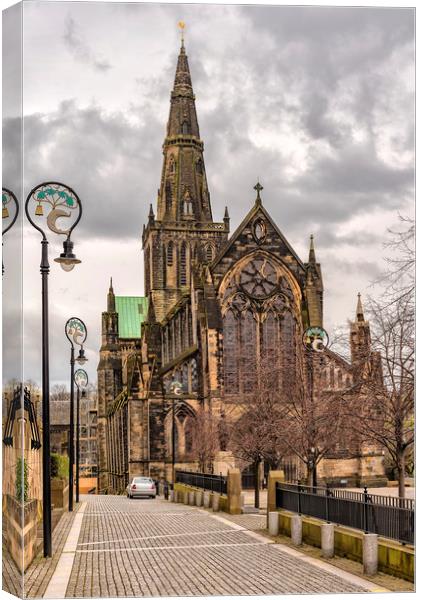Glasgow Cathedral Front Canvas Print by Antony McAulay