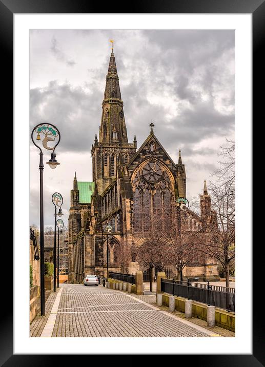 Glasgow Cathedral Front Framed Mounted Print by Antony McAulay