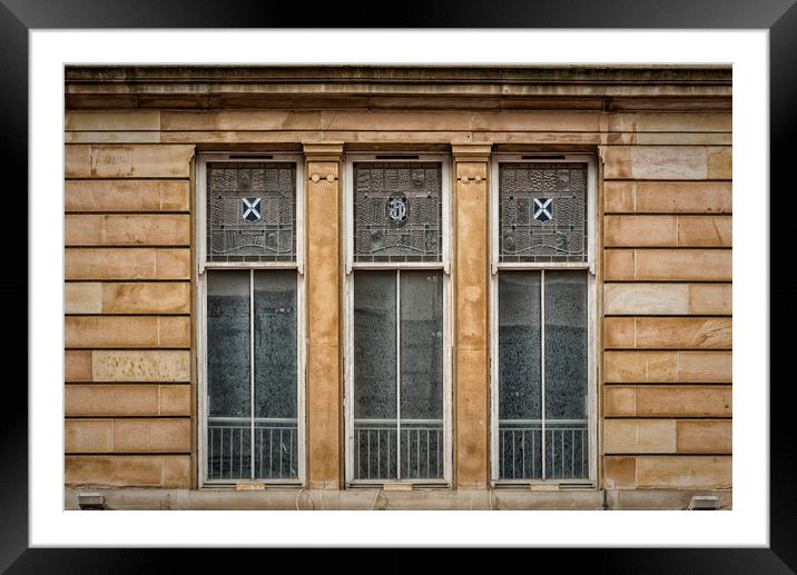 Glasgow City Centre Window Framed Mounted Print by Antony McAulay