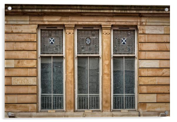 Glasgow City Centre Window Acrylic by Antony McAulay