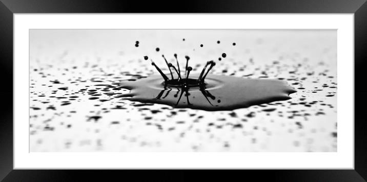 Splash in Time Framed Mounted Print by Paul Want