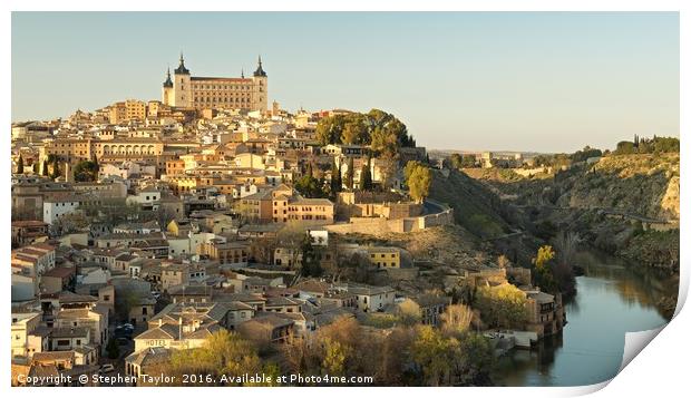 The old city of Toledo Print by Stephen Taylor