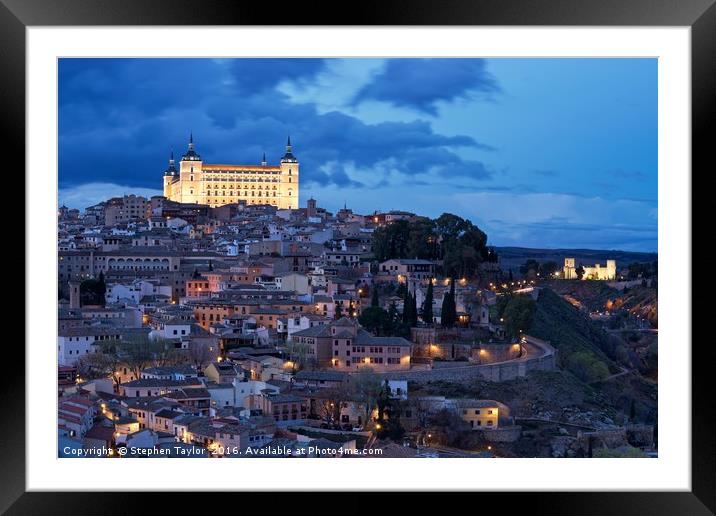 The Citadel of Toledo Framed Mounted Print by Stephen Taylor