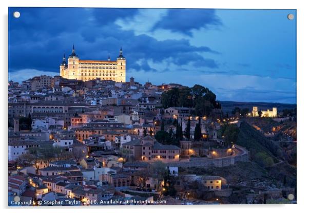 The Citadel of Toledo Acrylic by Stephen Taylor