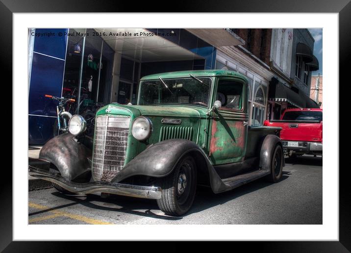 The Old Truck  Framed Mounted Print by Paul Mays