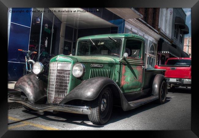 The Old Truck  Framed Print by Paul Mays