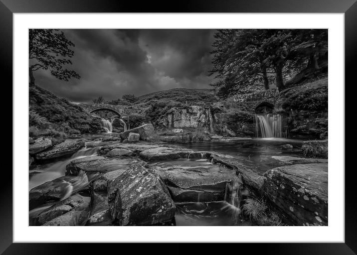 Three Shires Head (Black and White) Framed Mounted Print by Paul Andrews