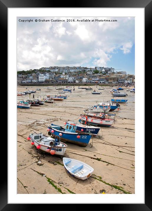 St Ives Framed Mounted Print by Graham Custance