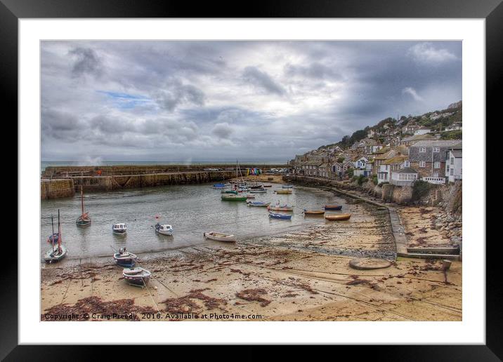 Mousehole Harbour, Cornwall Framed Mounted Print by Craig Preedy