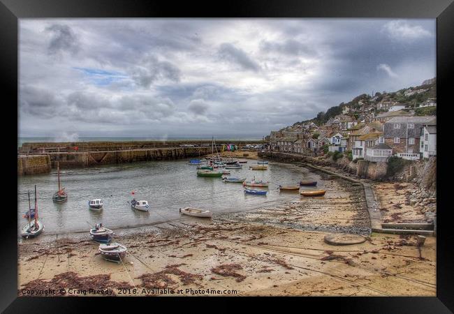 Mousehole Harbour, Cornwall Framed Print by Craig Preedy