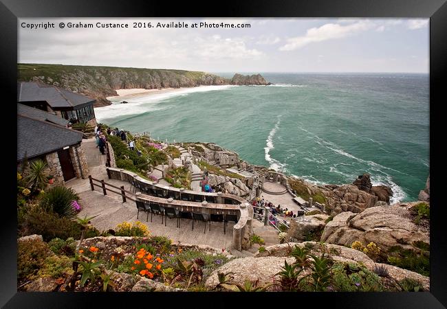 Minack Theatre, Cornwall Framed Print by Graham Custance