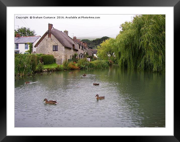 Sutton Poyntz Framed Mounted Print by Graham Custance