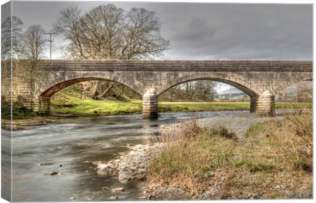 Bridge Over River Nith Canvas Print by Valerie Paterson