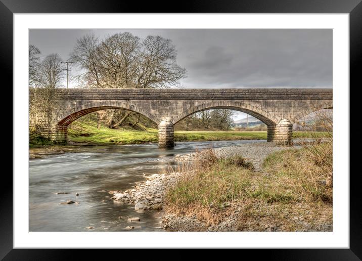 Bridge Over River Nith Framed Mounted Print by Valerie Paterson