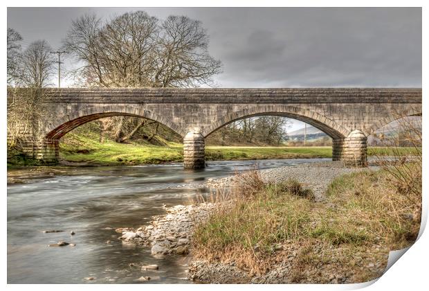 Bridge Over River Nith Print by Valerie Paterson