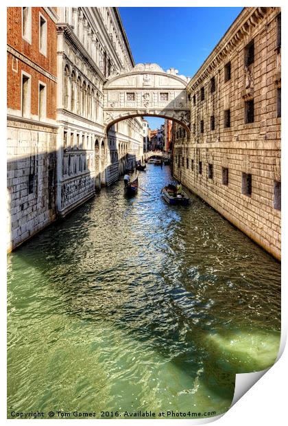 That Bridge in Venice Print by Tom Gomez