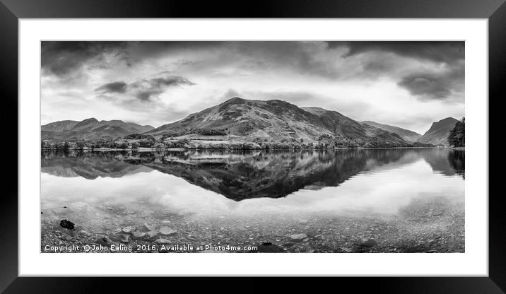 Buttermere Reflection Framed Mounted Print by John Ealing
