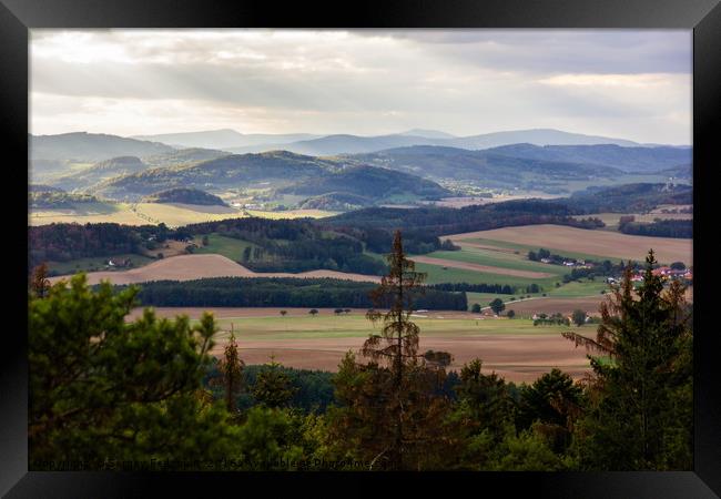 View from mount Kluk in Czechia Framed Print by Sergey Fedoskin