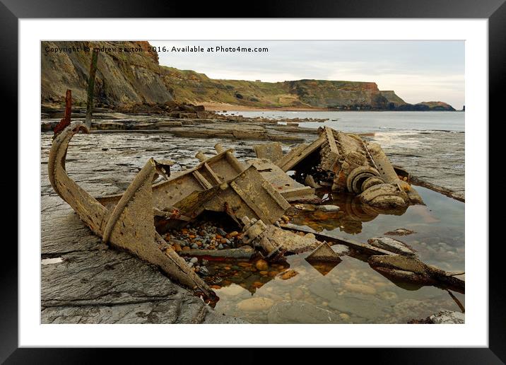 JUST SCRAP Framed Mounted Print by andrew saxton