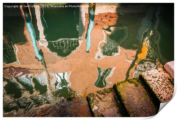 Reflected Venice Print by Ian Collins