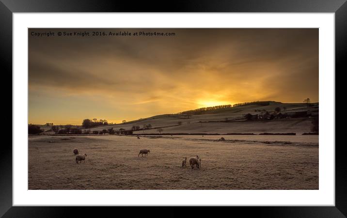 Llangollen Sunrise Framed Mounted Print by Sue Knight